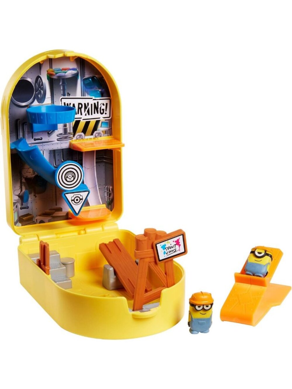 Minion-Themed Construction Playset with 2 Mini Figures, Deluxe Launcher